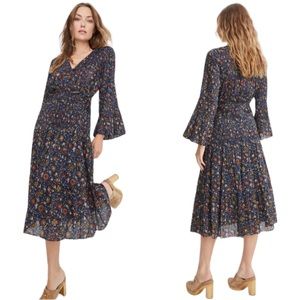 NWT Veronica Beard Shireen Pleated Floral Midi Dress